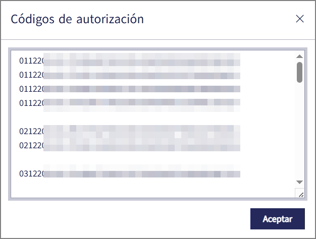 Descargador Masivo SRI: campo Códigos de autorización para ingreso manual