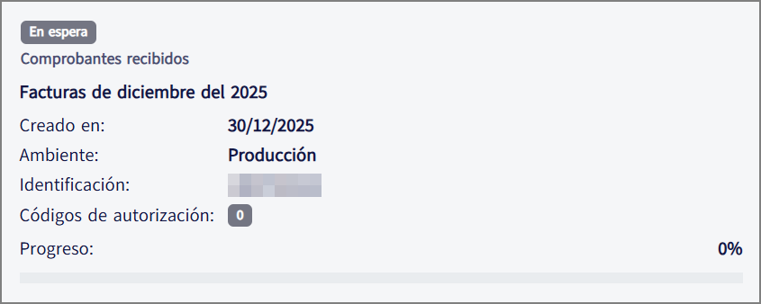 Descargador Masivo SRI: descarga iniciada y en progreso